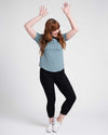 Tee Rex - Mist/Teal Stripe Image Thumbnmail #4